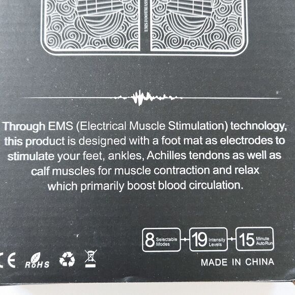 19 Levels 8 Mode Foot Massager Foot Neuropathy for Circulation & Pain Relief EMS - Picture 5 of 11